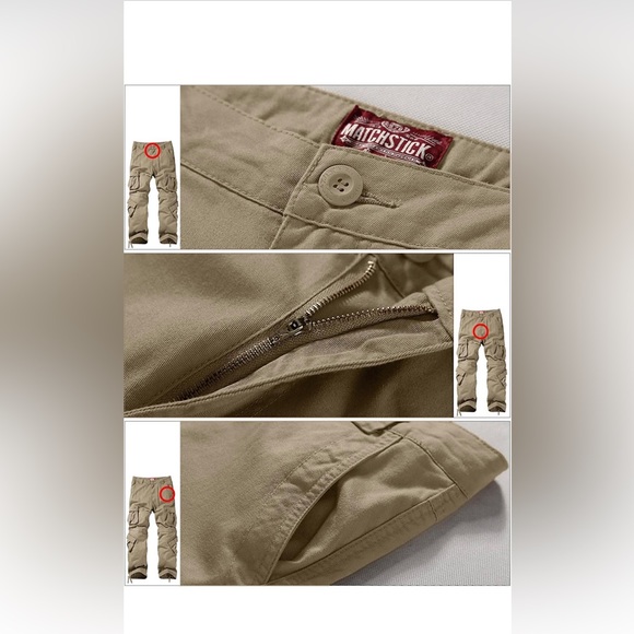 Match Men's Wild Cargo Pants (Unisex) - Picture 4 of 7